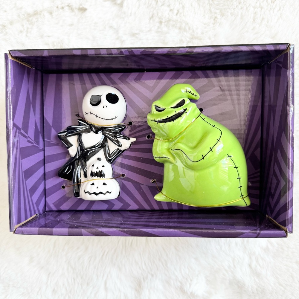 Jack Skellington and Oogie Boogie salt and pepper shakers